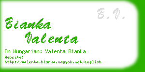 bianka valenta business card